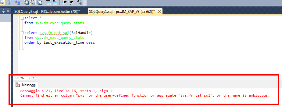 Management Studio crashed 4